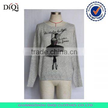 Fashion Sweater Knitting Models Printed Knitwear for Women photo-6