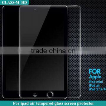 Screen protector glass material china sexy blue film 9h hardness for ipad air