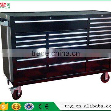 TJG-ST60BT Roll Cabinet 60 inch Trolley Tool Box With 22 Drawer Black