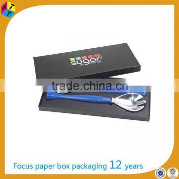 matte black gift paper cutlery packaging box