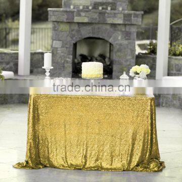 China Manufacturer 150*255CM Rectangle Sequin Table Cloth