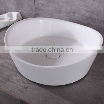 Artificial Stone Resin Basin,solid Surface Bathroom Wash Basins,Wall Mounted Acrylic Solid Surface Wash Basin photo-6
