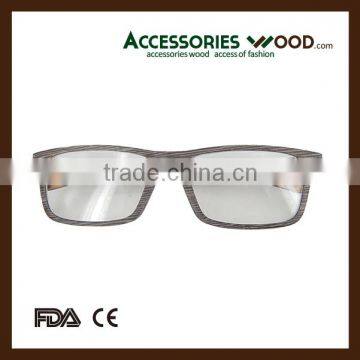 Quality colorful square opticals wooden optical glasses