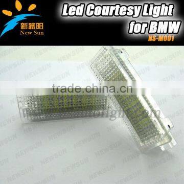 E90(325i UP)/E90N/E92/E93 led courtesy lamp high bright 18SMD canbus led door light for cars with 1year warranty