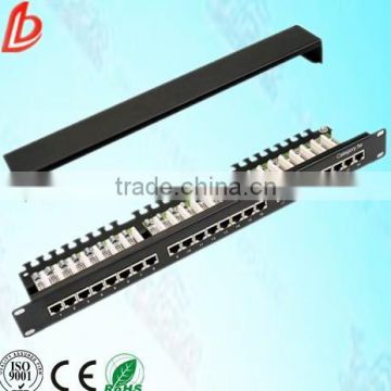 1U 19" UTP rj45 cat5e network patch panel 24 port