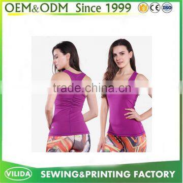OEM Dry Fit Sports Wear Plain Gym Yoga Tank Top/blue Vest/singlet Women by Guangzhou Garment photo-2
