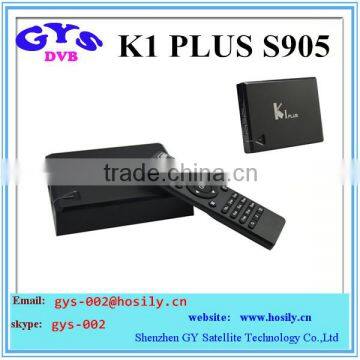 Google android 5.1 smart tv box K1 plus amlogic s905 tv box tv box 1G+8G android tv box k1 plus KODI 15.2 pre-installed