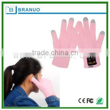 bluetooth kintted snow glove with handsfree