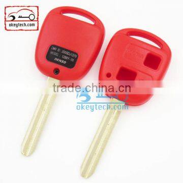 High Quatity Toyota remote key shell red cover Car Key 2 button toyota romote key shell case