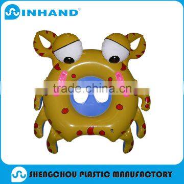 2016 Bestway Eco-friendly Animal Shape Inflatable Crab Double Swim Rings For Kids