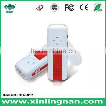 Shenzhen Manufacturer Portable Dynamo LED Torch with Mobile Charger (XLN-817)