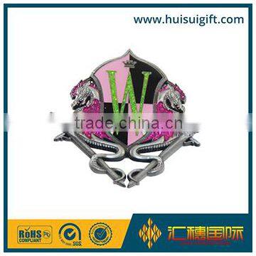 wholesale promotional fashionable own design glittering lapel badge