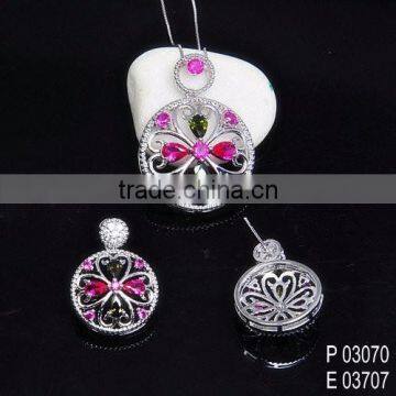 2015 diamond hite gold new arrived handmade jewelry set