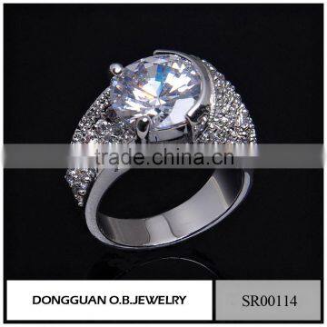 316l Stainless Steel Ring Butterfly Ring In Silver Jewelr With Colorful Cz photo-4