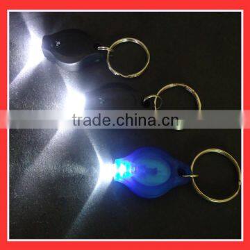 UV led light keychain,led light up keychain light as souvenir gift