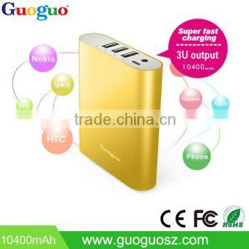 High perceived value unique design 10400mAh external phone battery for Phone and Tablets