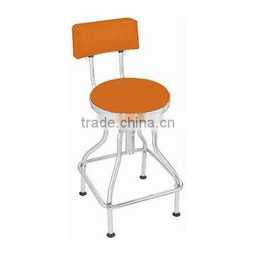 Workshop Stool Pneumatic With Adjustable Height Swivel Seat & Back Rest