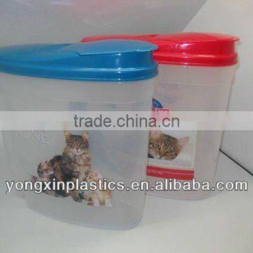 plastic 4.5L pet cat food storage box