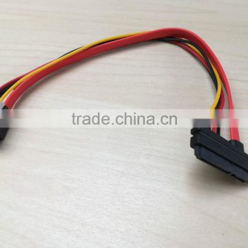 2016 SATA 22pin 7+15pin Female to SATA Female Cable w/ Molex IDE 4Pin Power