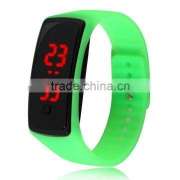 Sports Style Unisex Silicone Led Light Wristwatch Electronic Watch photo-6