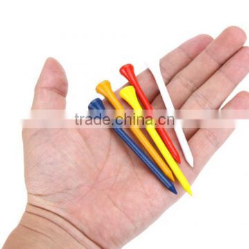 100Pcs 83mm Mixed Color Wood Golf Tees