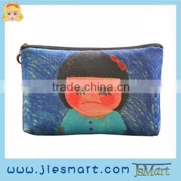 JSMART photo bag kids doodling cosmetic bag microfiber sublimation printing