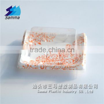 KW-0005wo-sm64 2016 Wholesale Eco-friendly disposable plastic sushi container