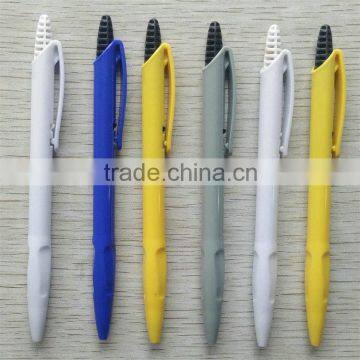 Export Products List Solid Color Barrel and Plunger Custom Logo Plastic Pen photo-2
