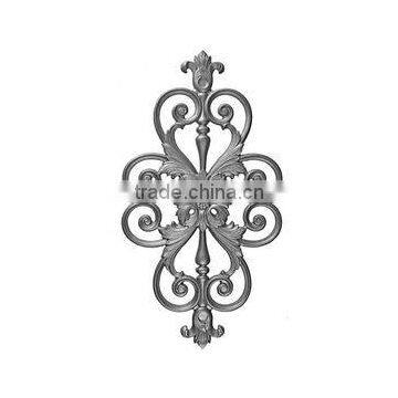 Decorative panels wrought iron components