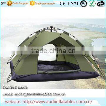 2016 Popular Double Layers Military Hiking Camping Tent With Fiberglass Pole