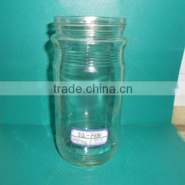 750ml clear glass instant coffee jar