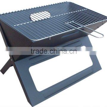 Easy-carry folding X shape Notebook grill