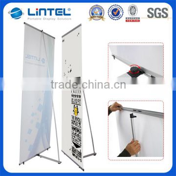 high quality easy pull L roll up banner display stand for adversisting