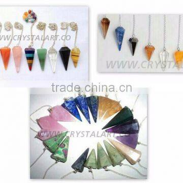 GEMSTONE FACETED MIX PENDULUM