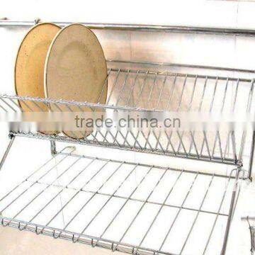 Hanging metal corner double dish rack PD-120105