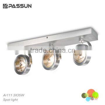 modern stage light triplet rotatable ceiling spotlight