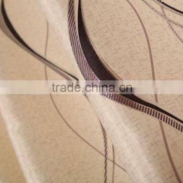 100% Polyester Curtain Glossy Black Out With Hot Stamping Silver Print Flocking Grommet Curtain Panel photo-2