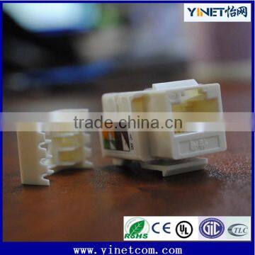 CAT 6 Unshielded RJ45 Keystone Jack, RJ45 Female Keystone Jack