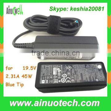 hot selling laptop power charger for HP 19.5V 2.3A 45W laptop adapter blue head