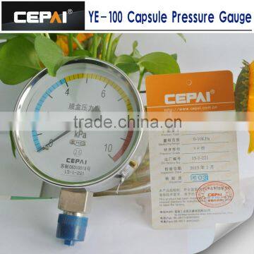 Y-60B stainless steel pressure gauge