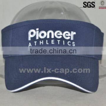 100% cotton sun visor cap