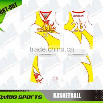 sublimated men basketball singlet and shorts