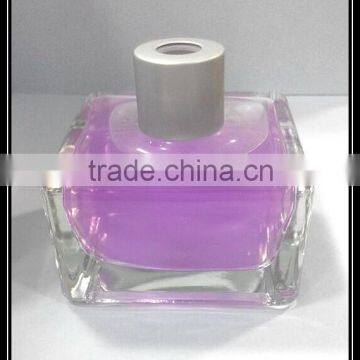 square glass empty reed diffuser bottle