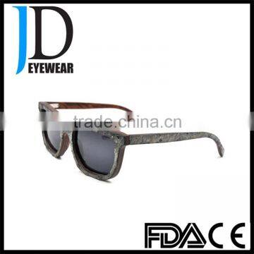 High Quality Cat 3 UV400 Sunglasses Unique Stone Wood Grain Sun Glasses photo-3