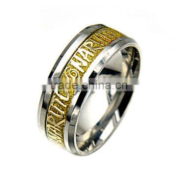 Hot Selling Stainless Steel Silver Latest Wedding Ring Designs Shiny Unisex Jewelry photo-3