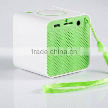 M-0322 Mini Square Portable Bluetooth Speaker With Hands-free Call Function + SD Card Slot photo-4