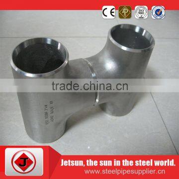 2016 High Quality Butt Welding Carbon Steel Equal Tee Sch40 photo-6