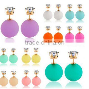 2016 hotsale ball back earrings wholesale