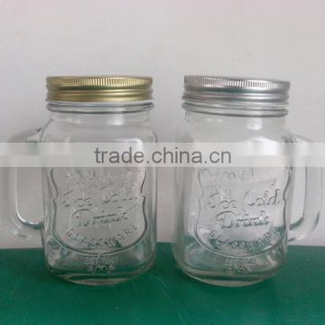 48cl 480ml wholesale glass drinking bottle with handle