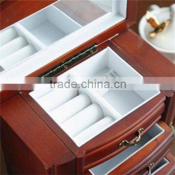 Continental Retro Multifunctional Wooden Jewelry Box
